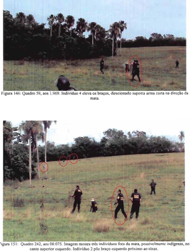 Reprodução do inquérito mostra ataque a indígenas na Fazenda Buriti. Foto: Ascom MPF/MS.